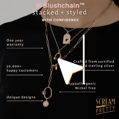 Blushchain™ | Personalized Gold Initial Necklaces